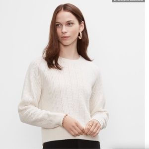 Club Monaco Pointelle Texture Crewneck Sweater